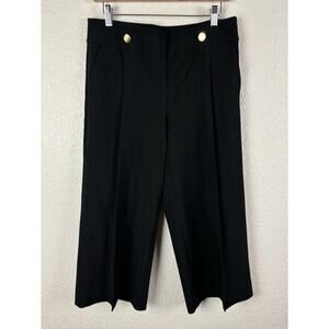 LOFT Trouser Dress Pants Black Women Size 4 Business Casual Slacks Modern Office